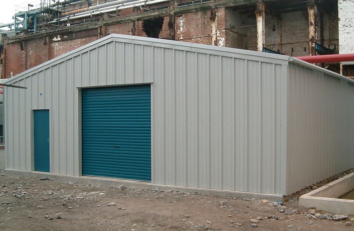 Steel-framed building